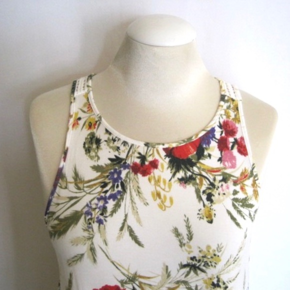 Anthropologie Floral Tank Top - Red, Green, Purple - Picture 5 of 13